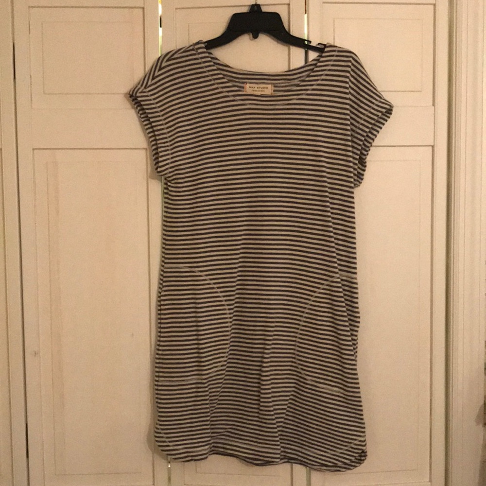 Blue & White Stripped Dress